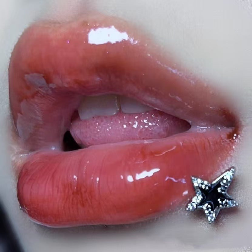 Multi Colors Three A Set Rock Stars Lip Ring