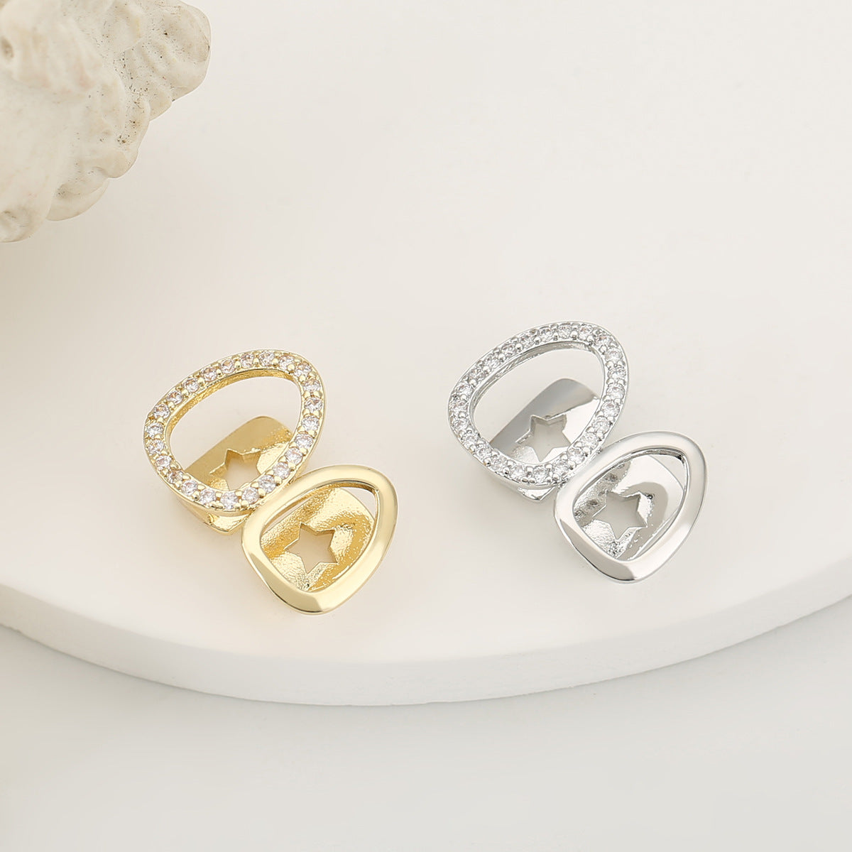 Double Star Shape Colors Teeth Grillz