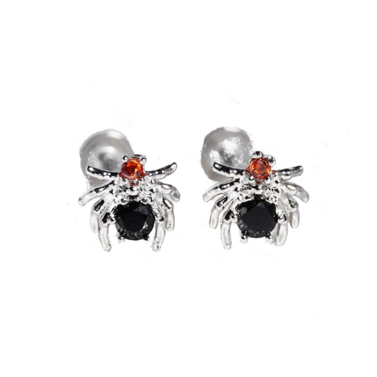 Black n Red Spider Lip/ Ear Ring 