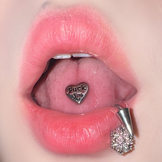 Eat n Fuck Slang Tongue Ring