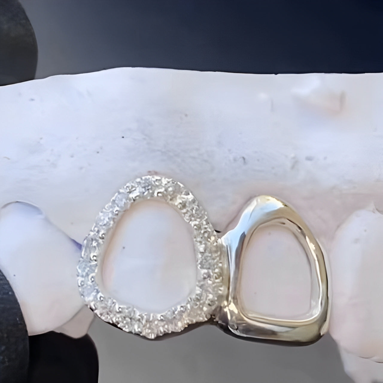 Double Star Shape Colors Teeth Grillz