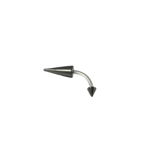 Random Box: Two Pairs Of Double Cones Eyebrow Rings