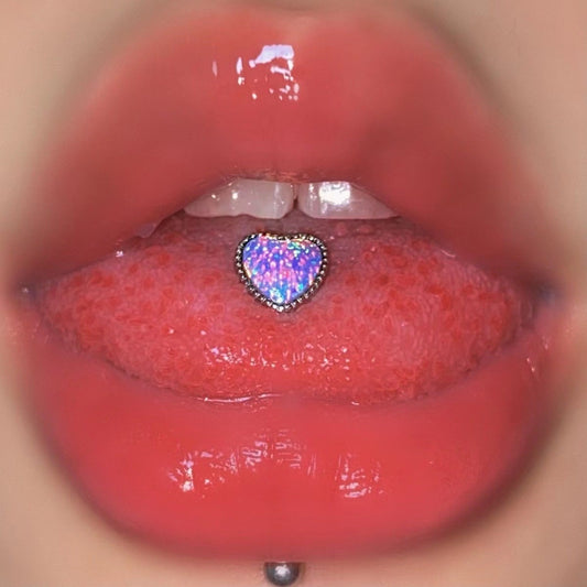 Opal Shinny Sweet Tongue Ring