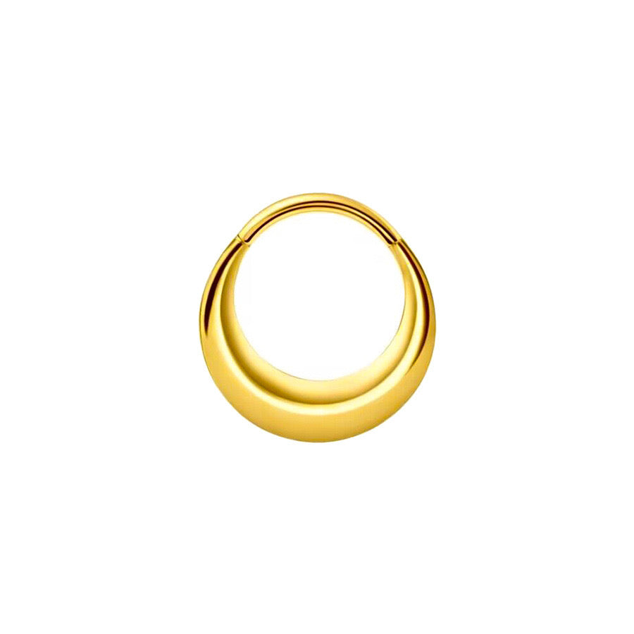Polished Rounded best  Piercing Ring 