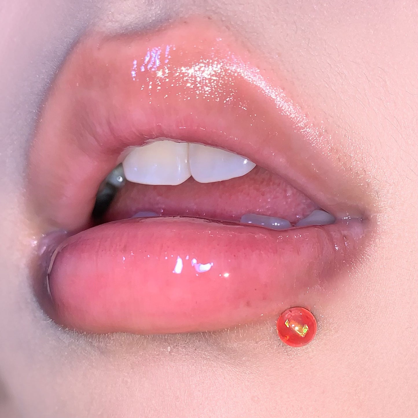 Three Colors Transparent Lip/Ear Ring