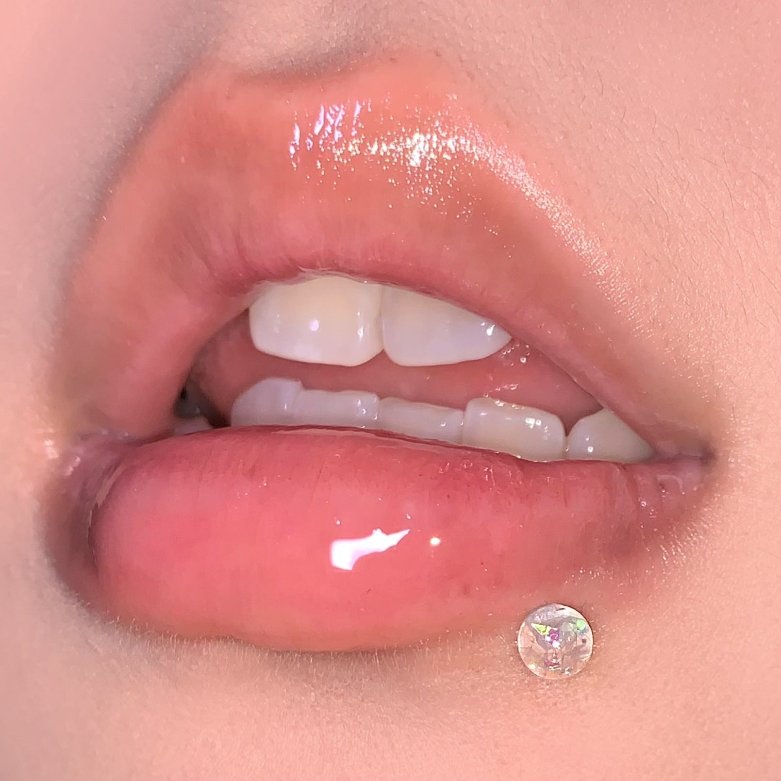 Three Colors Transparent Lip/Ear Ring