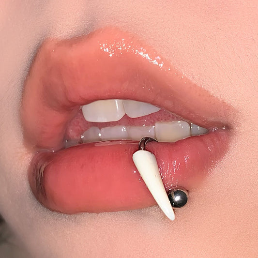 White Teeth Lip Ring